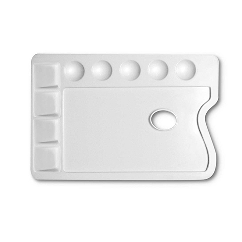 TAVOLOZZA IN PLASTICA RETTANGOLARE 25X17 165