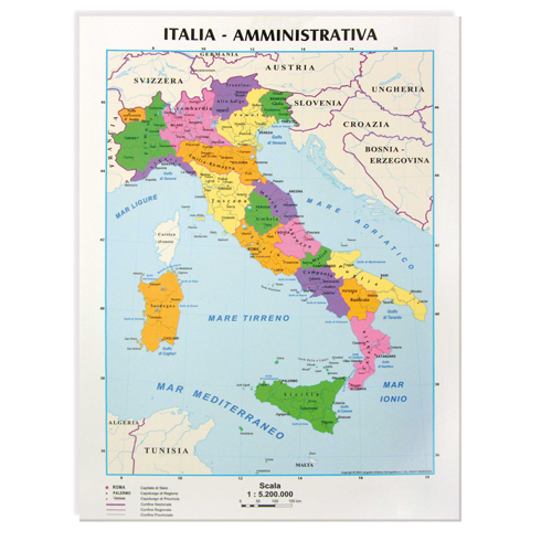 CARTA GEOGRAFICA BANCO 21X29,7 ITALIA 09343