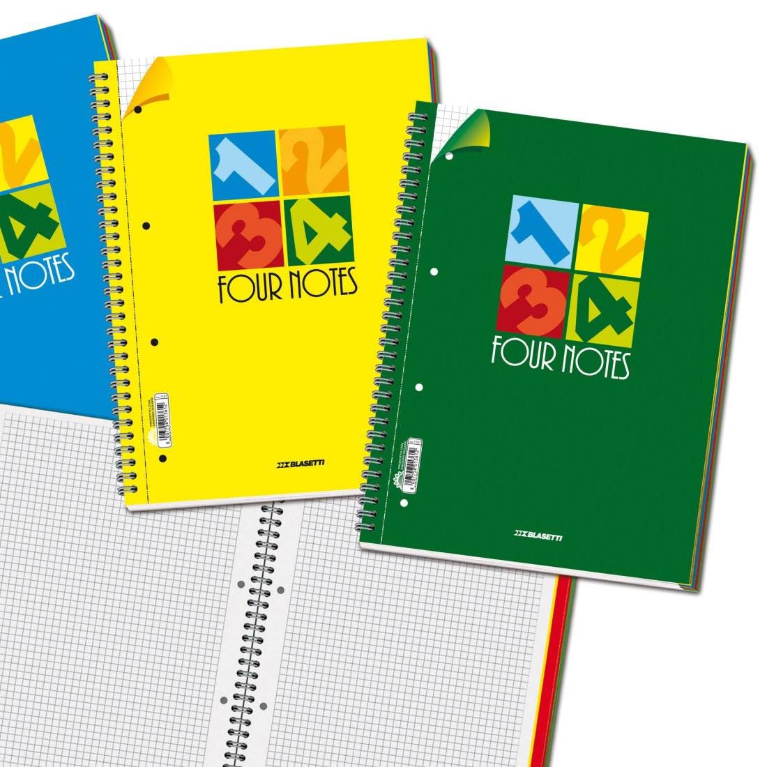 BLOCCO FOUR NOTES A4 120FG 5MM 1181