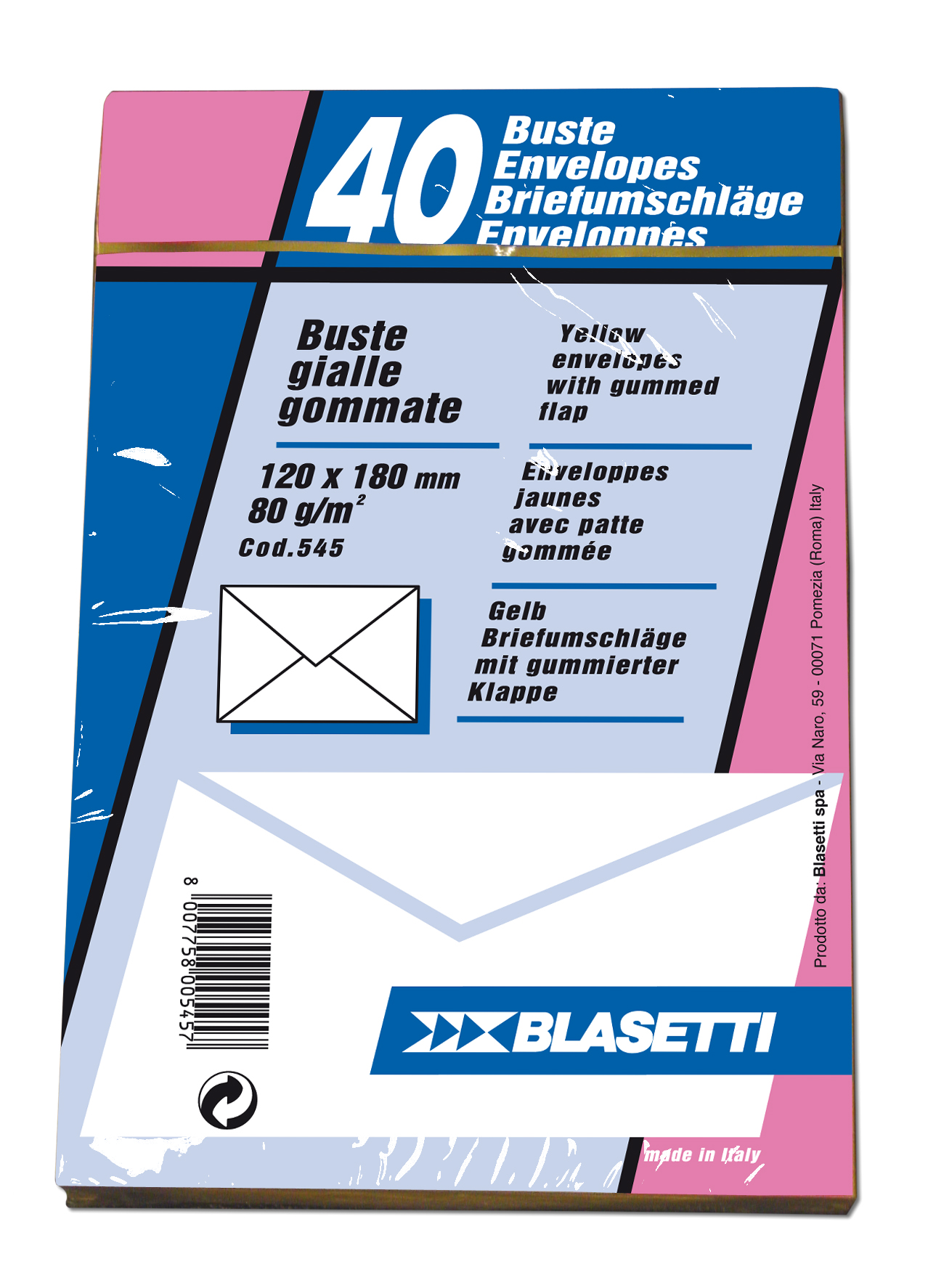 BUSTE GIALLE80 40 PZ. 12X18 0545