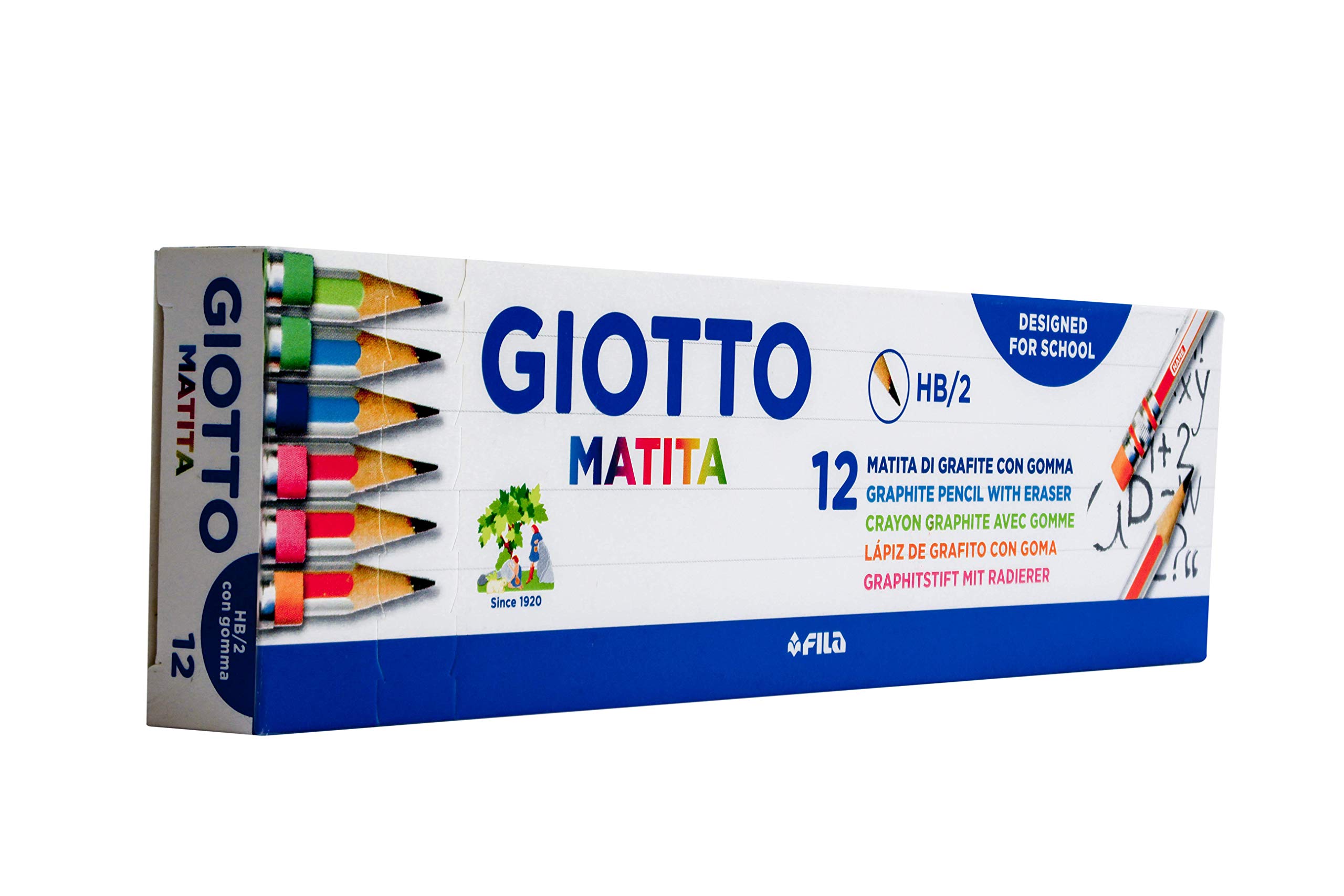 MATITA GIOTTO CON GOMMINO HB 12 PZ. 233200