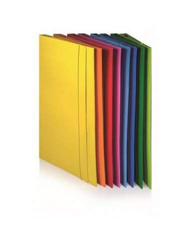 CARTELLINA 3/L ELASTICO PIATTO 25X35 D3 ROSSO 0221303.RO