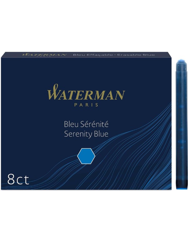 CARTUCCE STILOGRAFICA WATERMAN BLU 8PZ S0110860