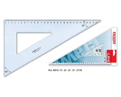 SQUADRA 60°/12 CM. UNI SS 28812SS