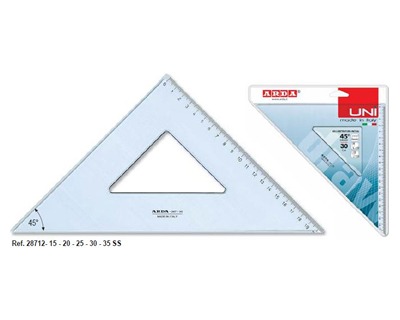 SQUADRA 45°/12 CM. UNI SS 28712SS