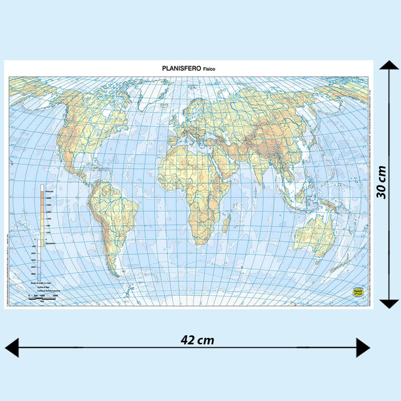 CARTA GEOGRAFICA MONDO MUTA BS02M