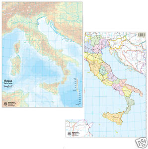 CARTA GEOGRAFICA ITALIA MUTA BS01M/02