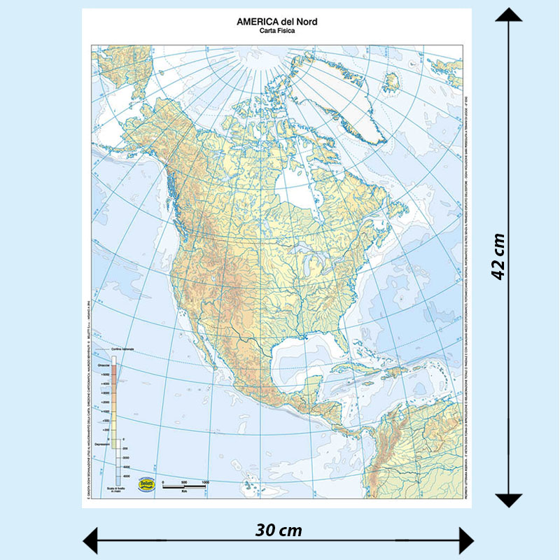 CARTA GEOGRAFICA AMERICA SUD MUTA