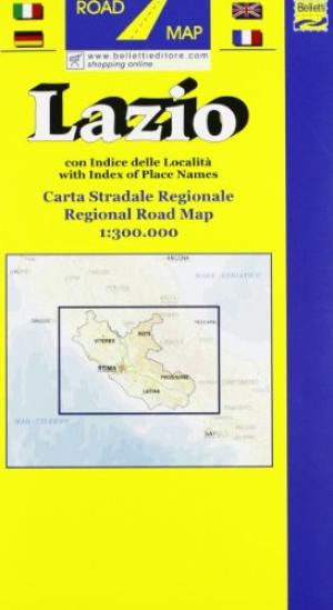 CARTA GEOGRAFICA REGIONE LAZIO RG12