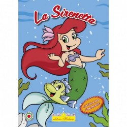LIBRO LA SIRENETTA FAVOLA DA LEGGERE E COLORARE 0730