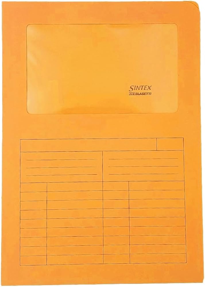CARTELLINA SINTEX ARANCIO 0571