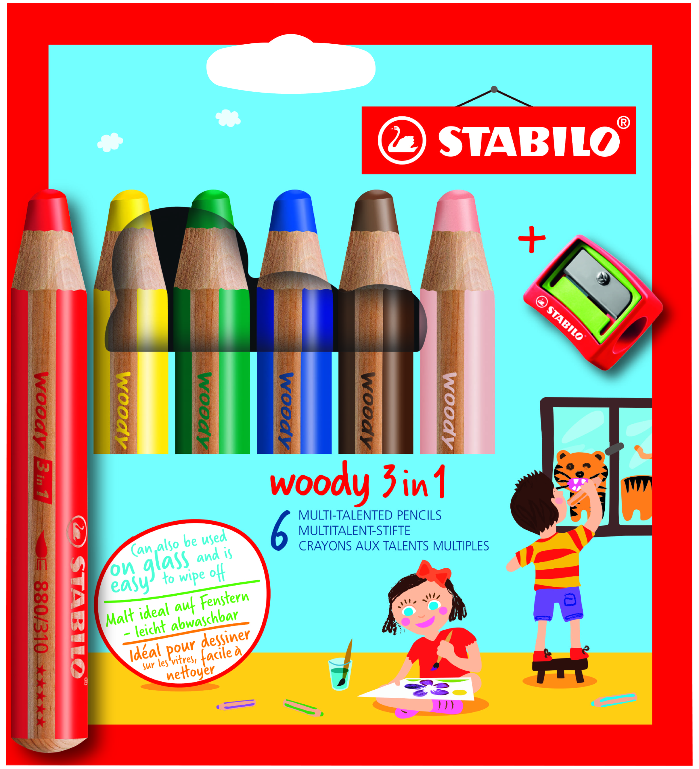 PASTELLI A CERA WOODY 6 PZ 8806-2