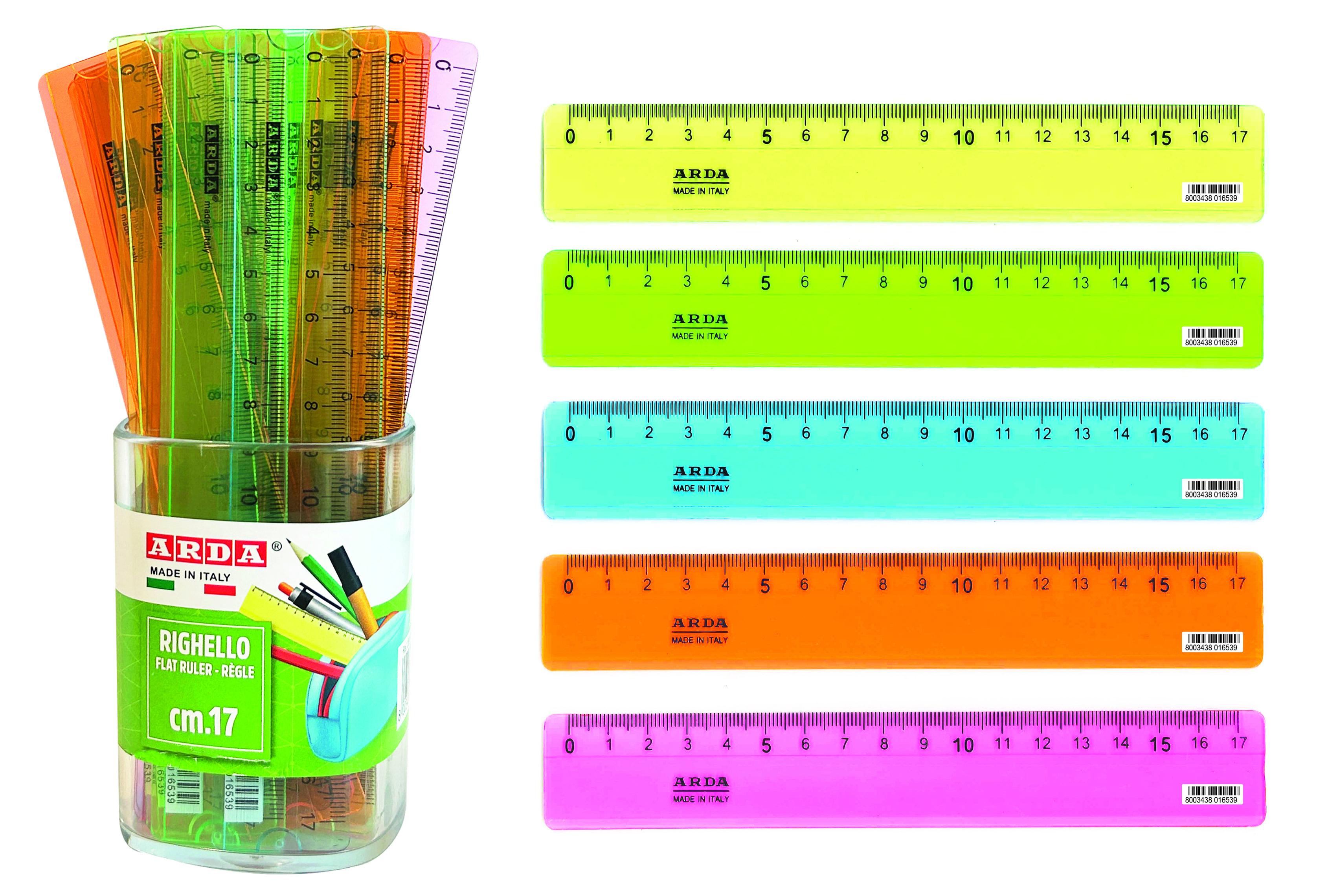 RIGHELLI 17CM IN BARATTOLO 30PZ 28917BAR