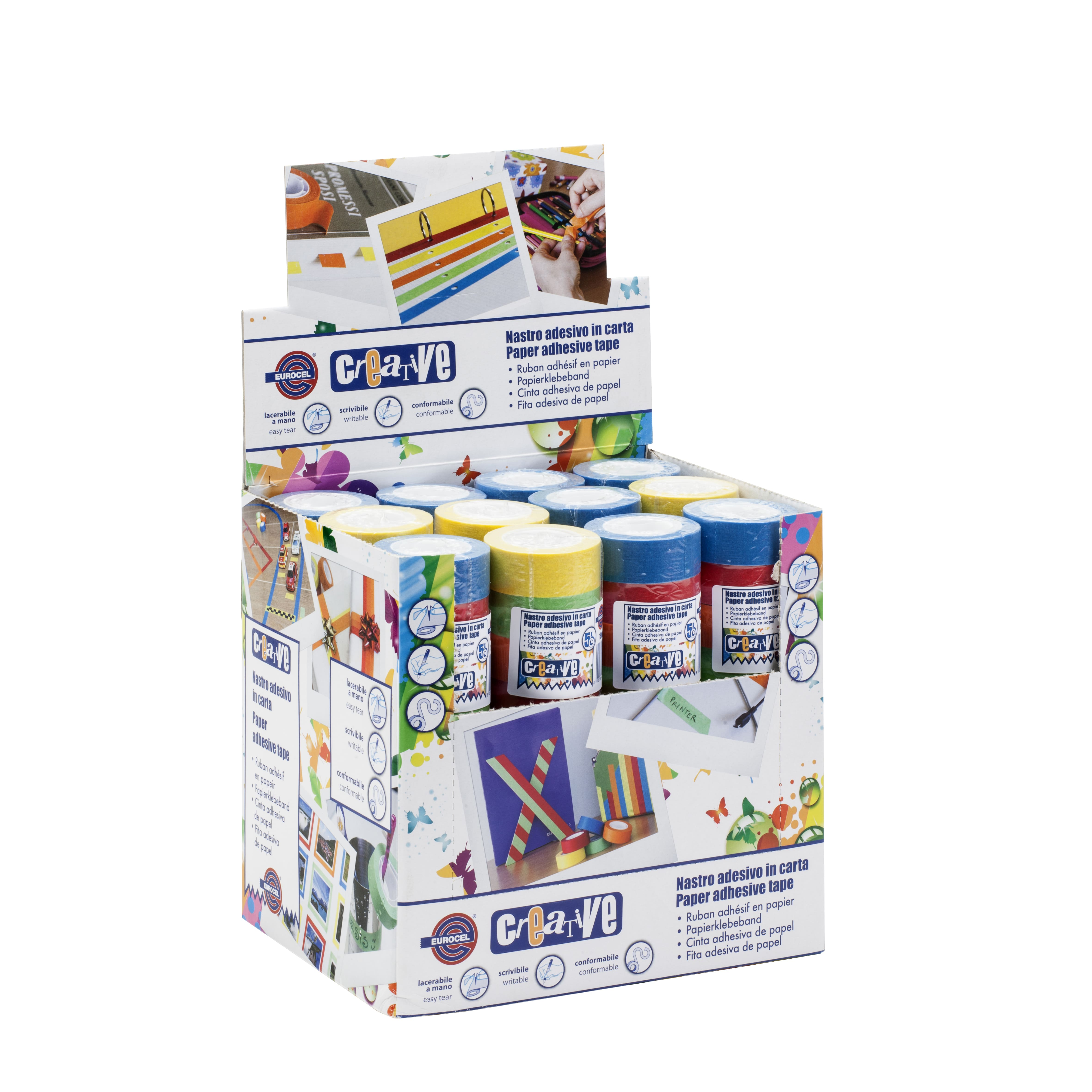 NASTRO ADESIVO IN CARTA COL. CREATIVE 19X10 5PZ. 011614120