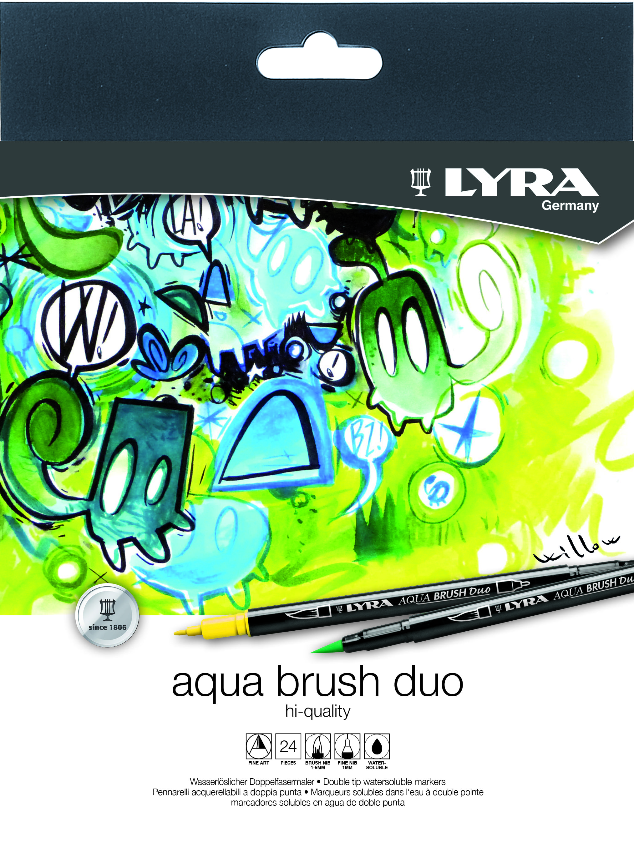 PENNARELLO LYRA AQUA BRUSH DUO 24 PZ. L6521240
