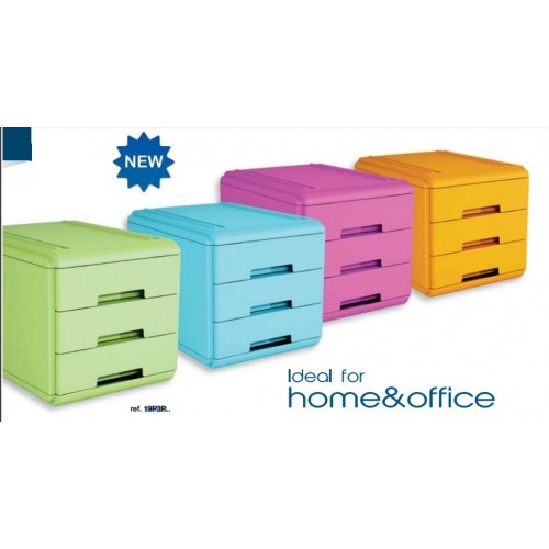 CASSETTIERA MINI SMILE 4 CASSETTI FUXIA 19P3PFU