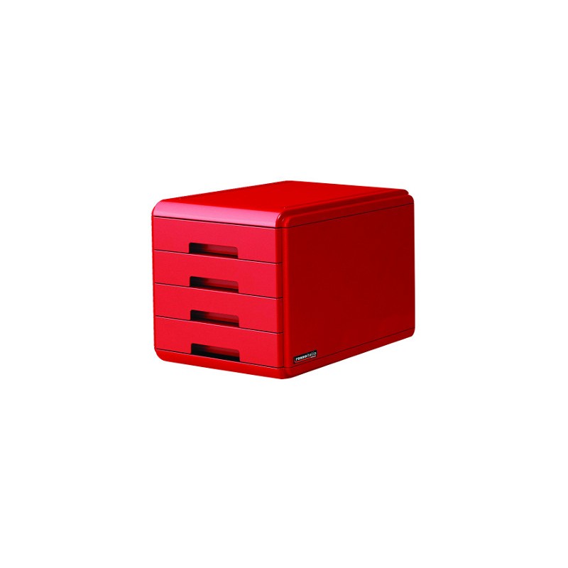 CASSETTIERA ROSSOITALIA 4 CASSETTI ROSSO 18P4PRIR
