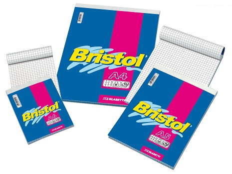 BLOCCO NOTES BRISTOL A4 60 FG. BIANCO 1036