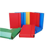 CARTELLINA 3/L ELASTICO PIATTO 25X35 D10 ROSSO 0221301.RO