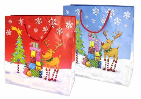 SHOPPER CARTA PLASTIFICATA 33X10X33 CM.RENNA/GINGER SH53497