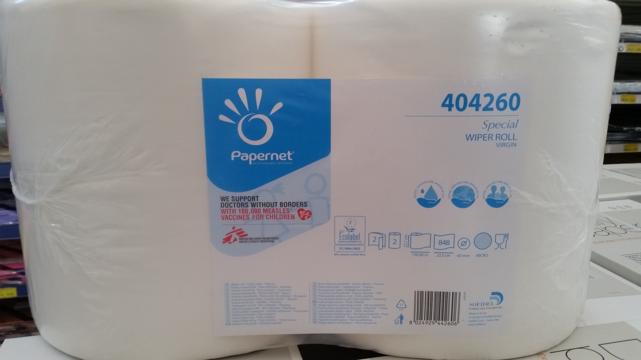 BOBINA CARTA ASCIUGATUTTO PAPERNET 2X1 404260