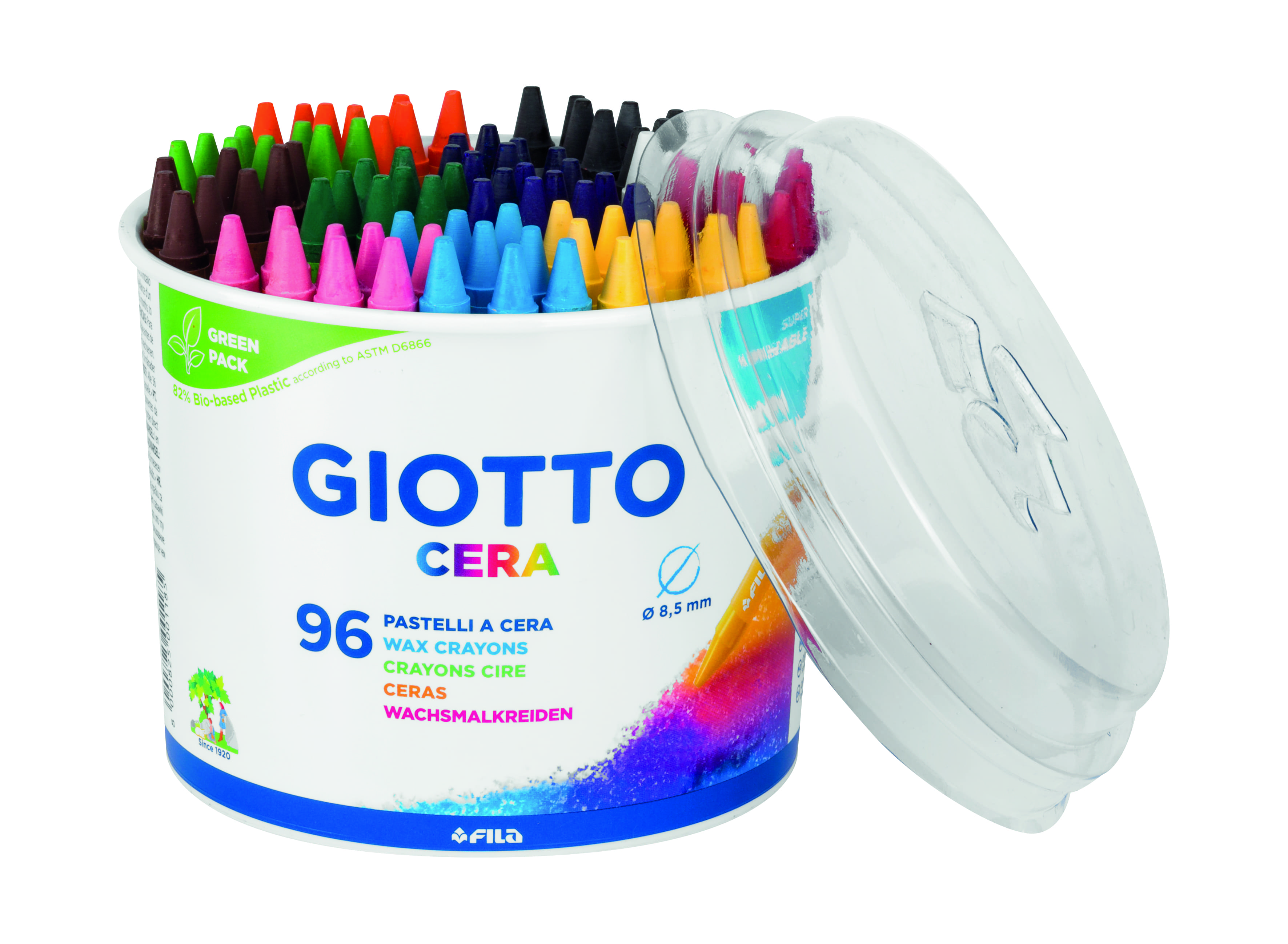 PASTELLI CERA GIOTTO 96 PZ. 523600