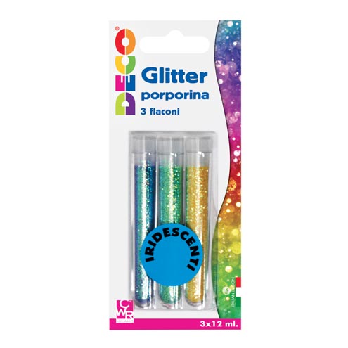 GLITTER SET 3 FLACONI 12 ML. IRIDISCENTE 11593