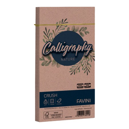BUSTA CALLIGRAPHY NATURE MANDORLA 25 PZ. A57C204