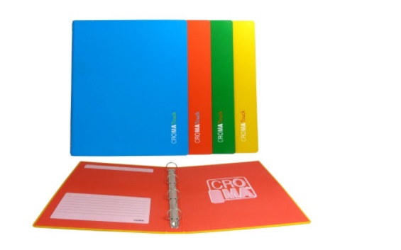 CARTELLA 4 ANELLI A/4 DIAM.30 TOUCH COLORI ASS. FU30 TOUCH