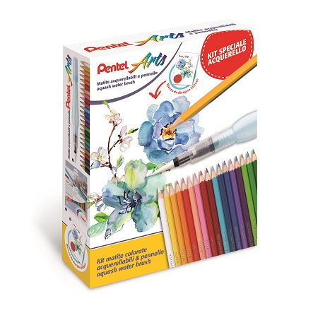 PASTELLI ACQUERELLABILI E PENNELLO BRUSH CONF.REGALO 0022042