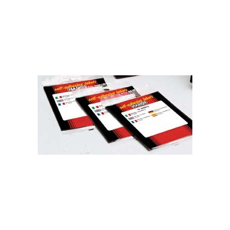 BUSTA ETICHETTE BIANCHE 04 DIAM 10 X11004