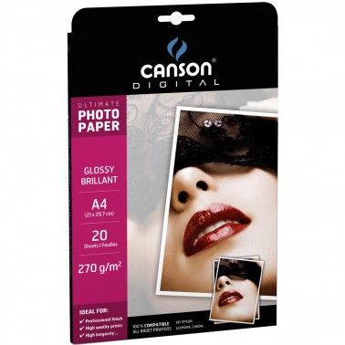 CARTA FOTOGRAFICA ULTIMATE GLOSSY 20 FG 270GR C200004330