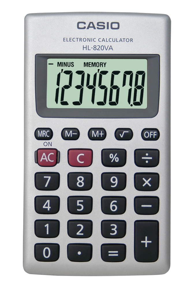CALCOLATRICE TASCABILE HL-820VA