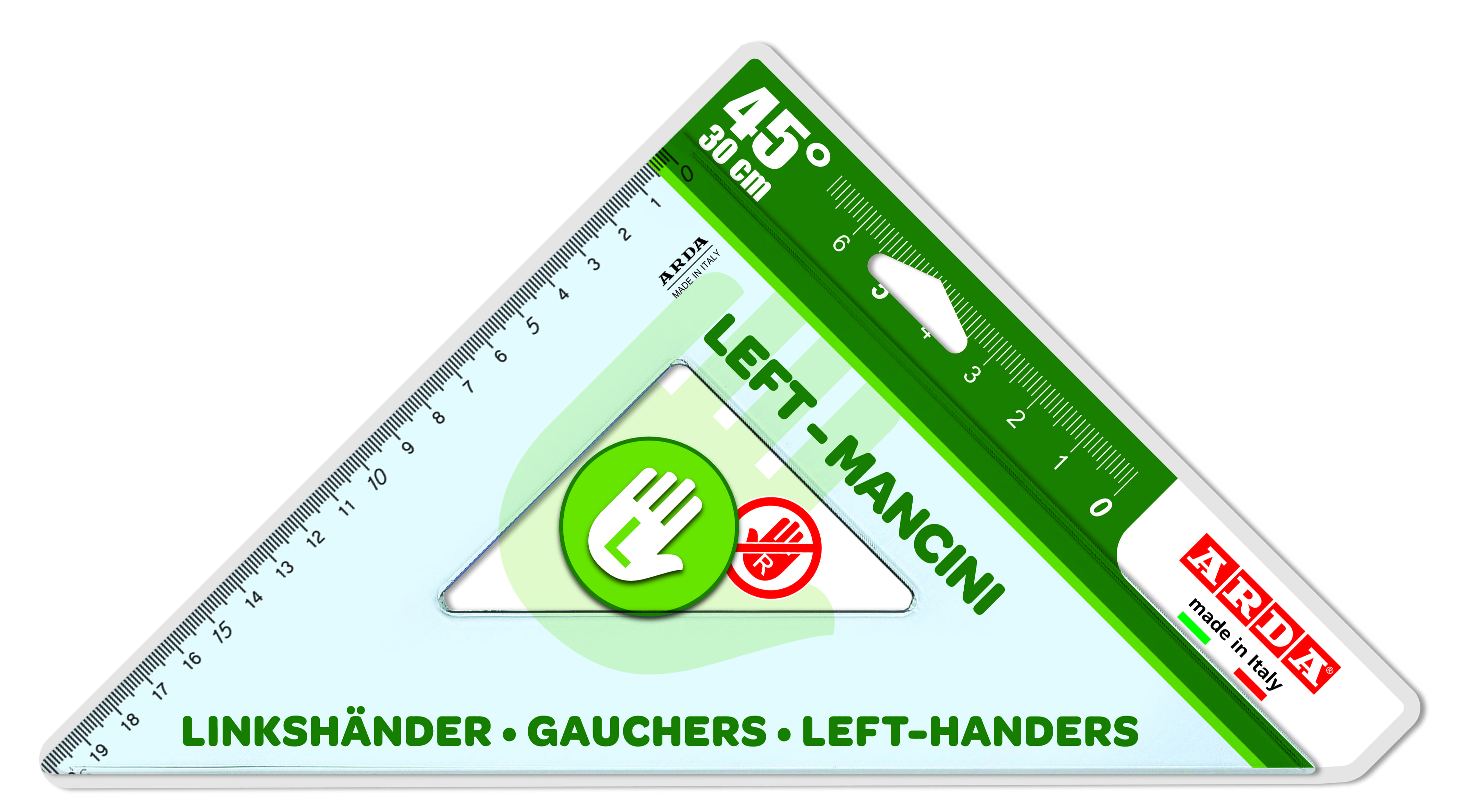 SQUADRA PER MANCINI 45° 30CM 28730MAN