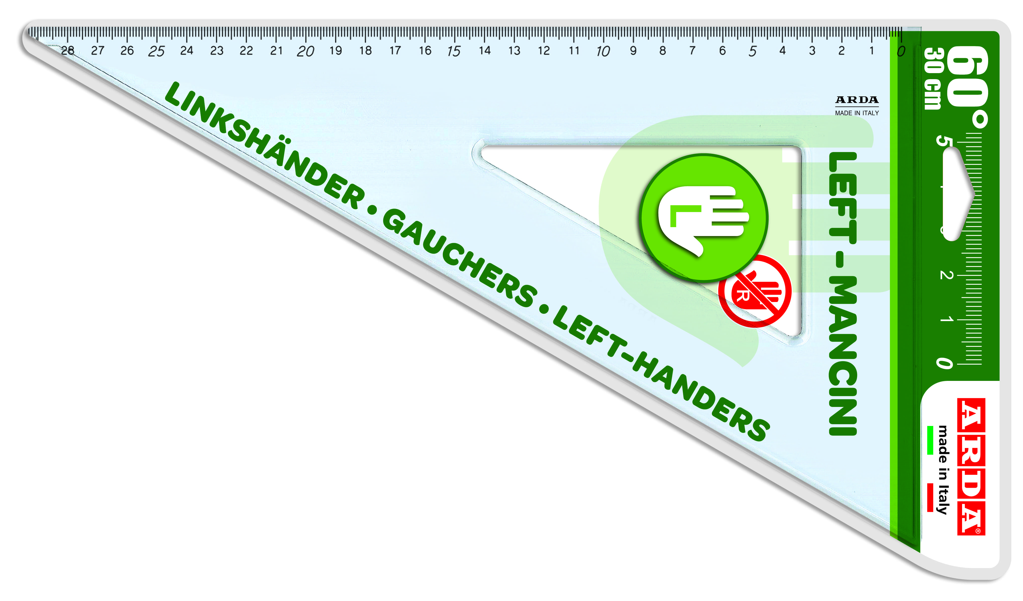 SQUADRA PER MANCINI 60° 30CM 28830MAN