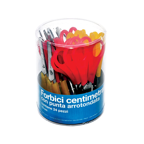 FORBICI IN BARATTOLO 13CM 24PZ 14NIK007/T