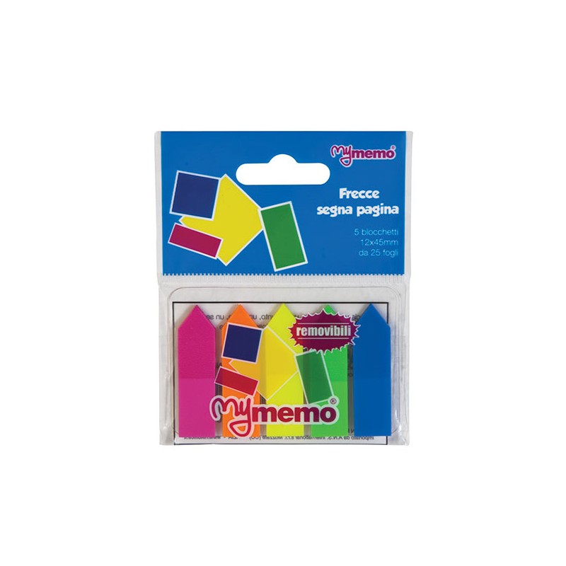 SEGNAPAGINA FRECCIA INDEX 12 X45 MM 5 COLORI 30NIK071/MY