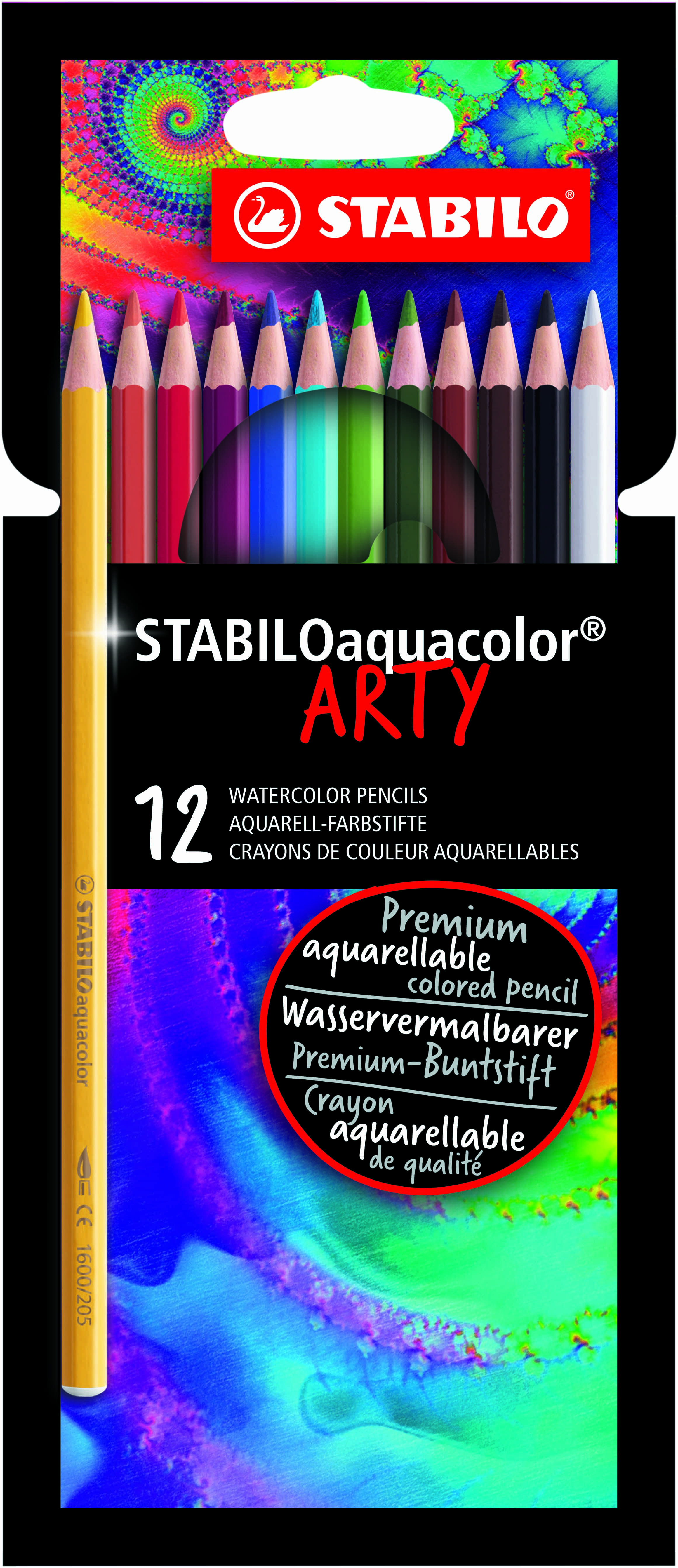 MATITA COLORATA AQUACOLOR CARTONE ARTY 12PZ 1612/1-20