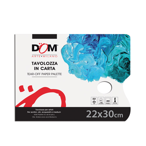 TAVOLOZZA IN CARTA RETTANGOLARE 22X30 60GR 40FG 10467