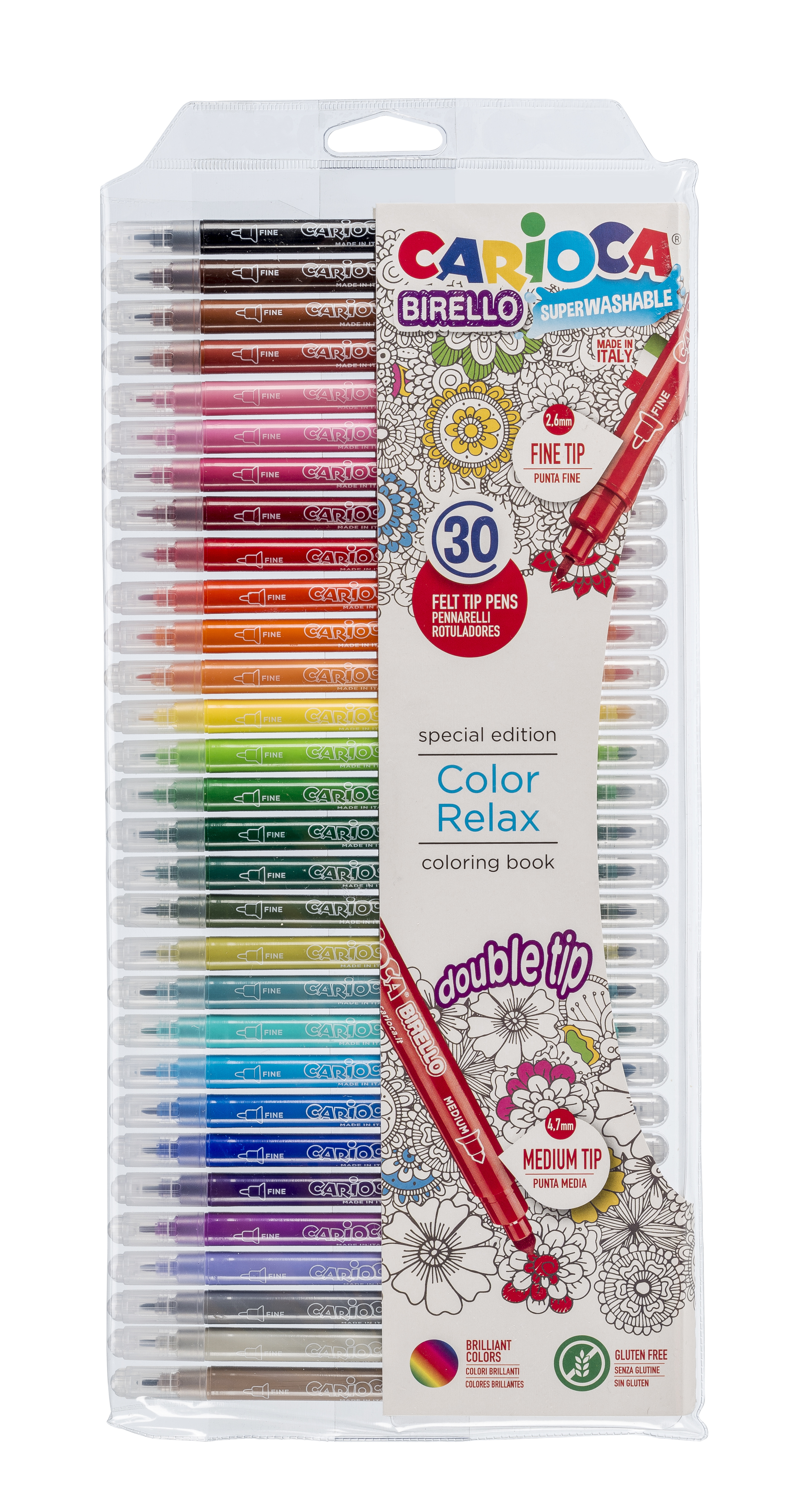 CARIOCA BIRELLO COLORING SET PVC 30PZ 42841