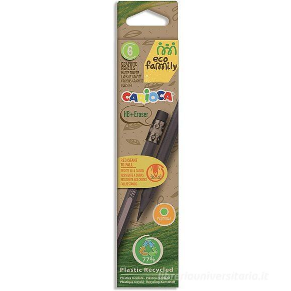 CARIOCA MATITA HB CON GOMMA ECOFAMILY 6PZ 43091