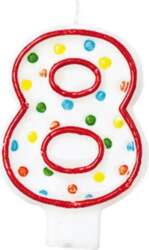 CANDELA POLKA DOTS NUMERO "7" 7AMINT176007