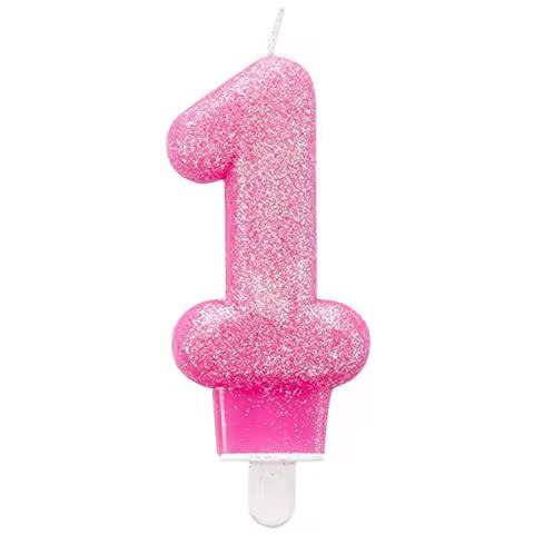 CANDELA GLITTERATA NUMERO "1" 7AM9900761