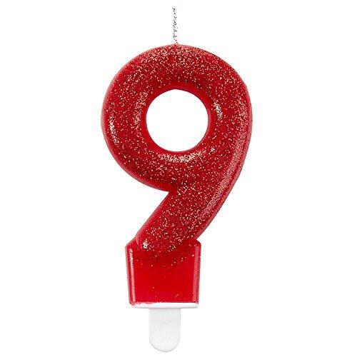 CANDELA GLITTERATA NUMERO "9" 7AM9900770