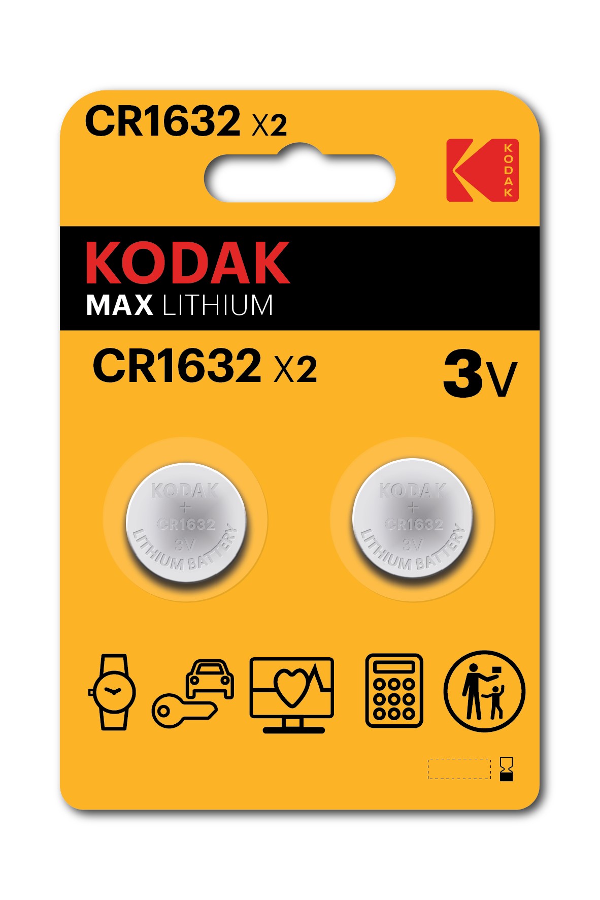 BATTERIA KODAK MAX LITHIUM CR1632 KB2200