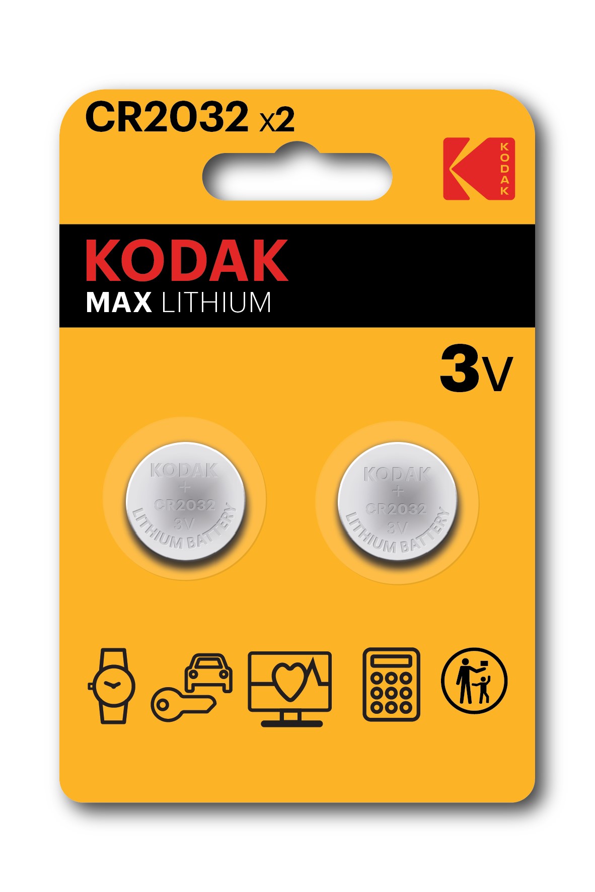 BLISTER BATTERIA KODAK LITHIUM CR2032 2PZ KB2182
