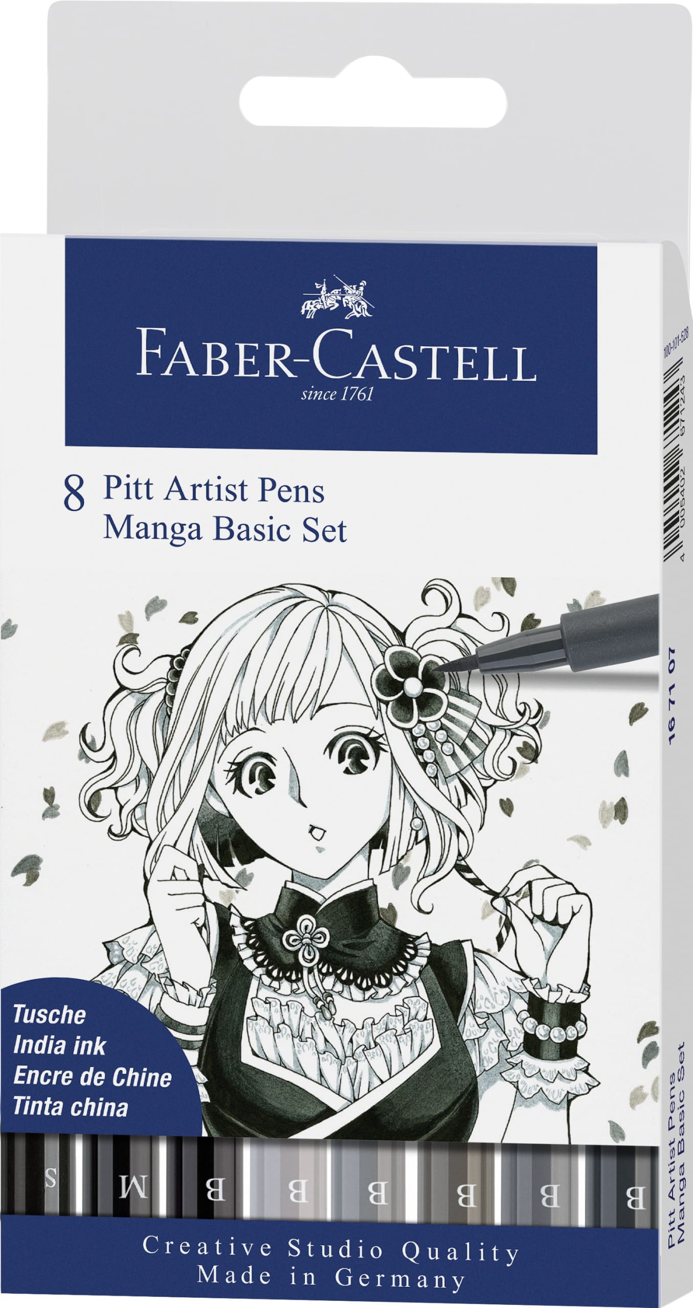 PENNA PITT ARTIST PEN MANGA BASIC GRIGI 8PZ 167107