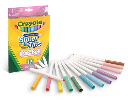 PENNARELLI SUPER PUNTA COLORI PASTELLO 12PZ 58-7515