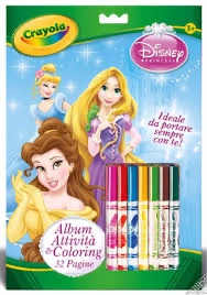 ALBUM ATTIVITA' COLORING PRINCESS 5807