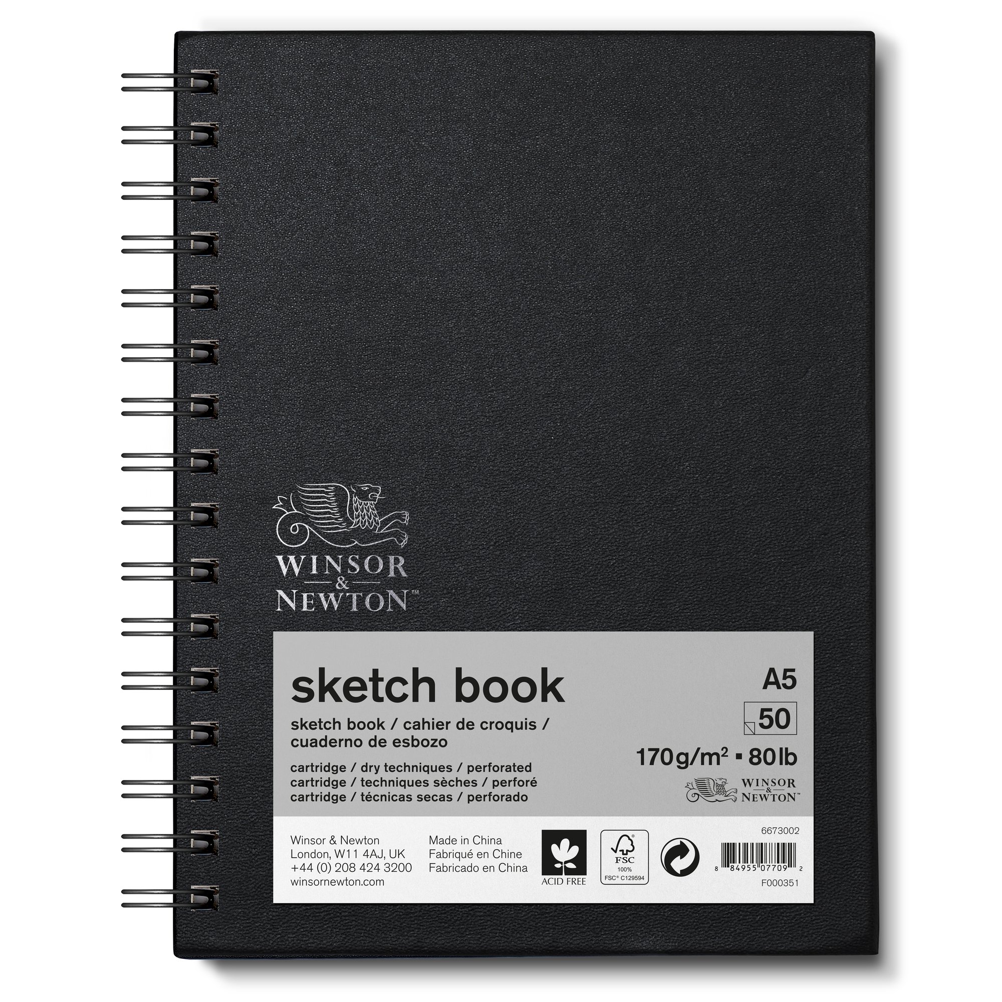 W&N BLOCCO SKETCH BOOK A5 170GR 50FF 6673002